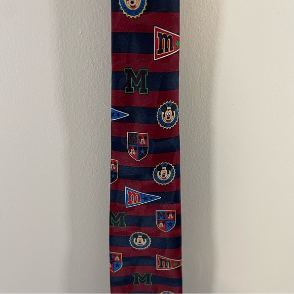 Vintage Mickey Unlimited Men's Neck Tie Necktie Disney Mickey Mouse Stripes - Picture 1 of 3